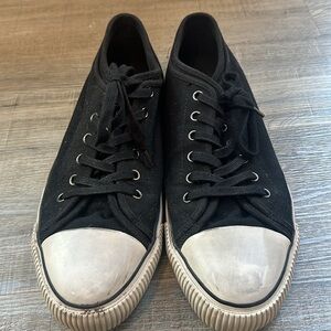 Allsaints Men’s Rigg low top canvas sneakers (size 11 or EU 44)